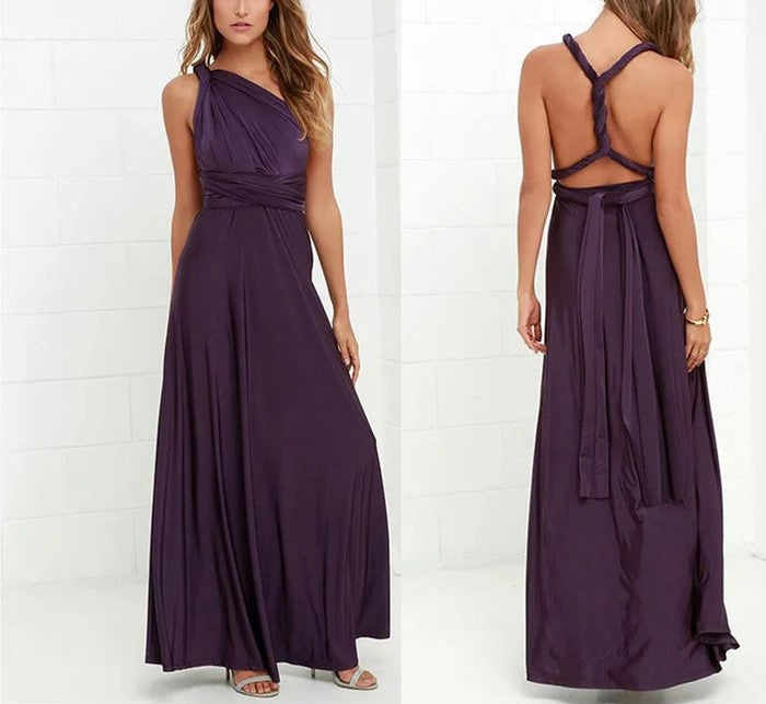 Elastisches Wickelkleid mit Riemen