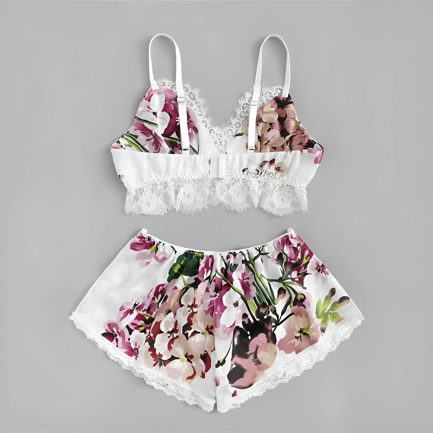 Blumige Damenpyjamas