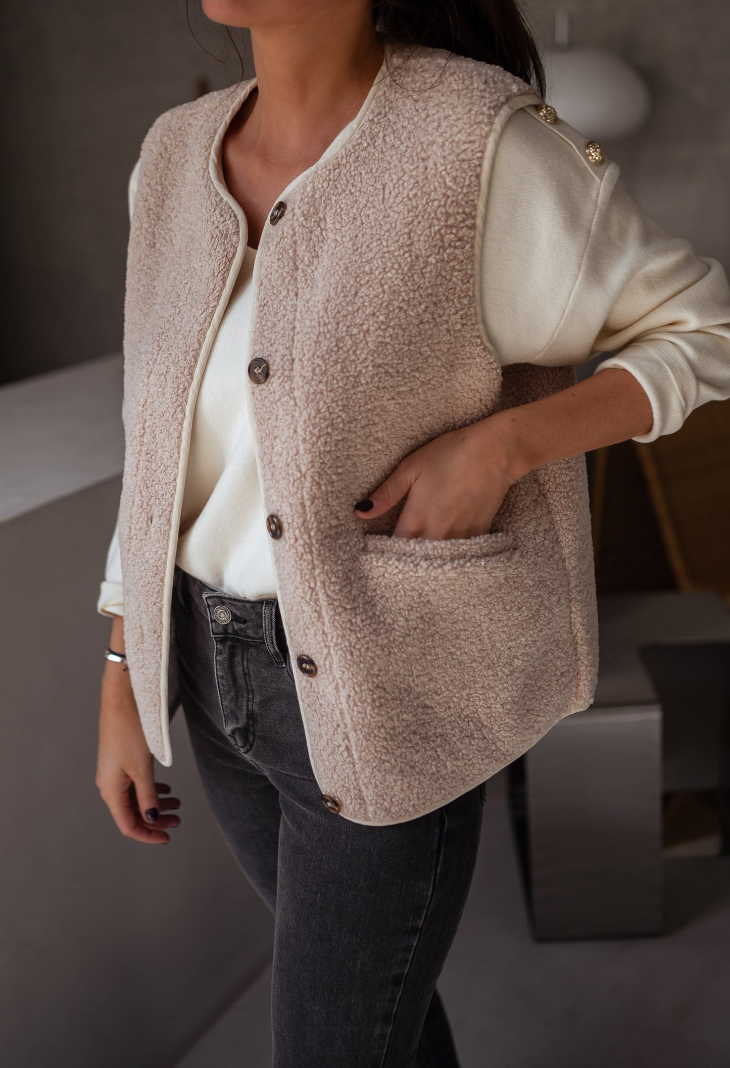 WW | Weste Damen Aus Weichem Stoff