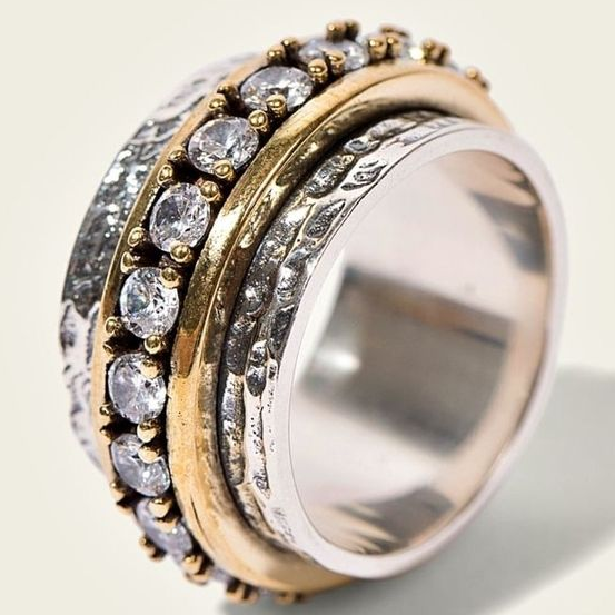 WW | Weinlese in Gold Und Silber Mit Zirkon