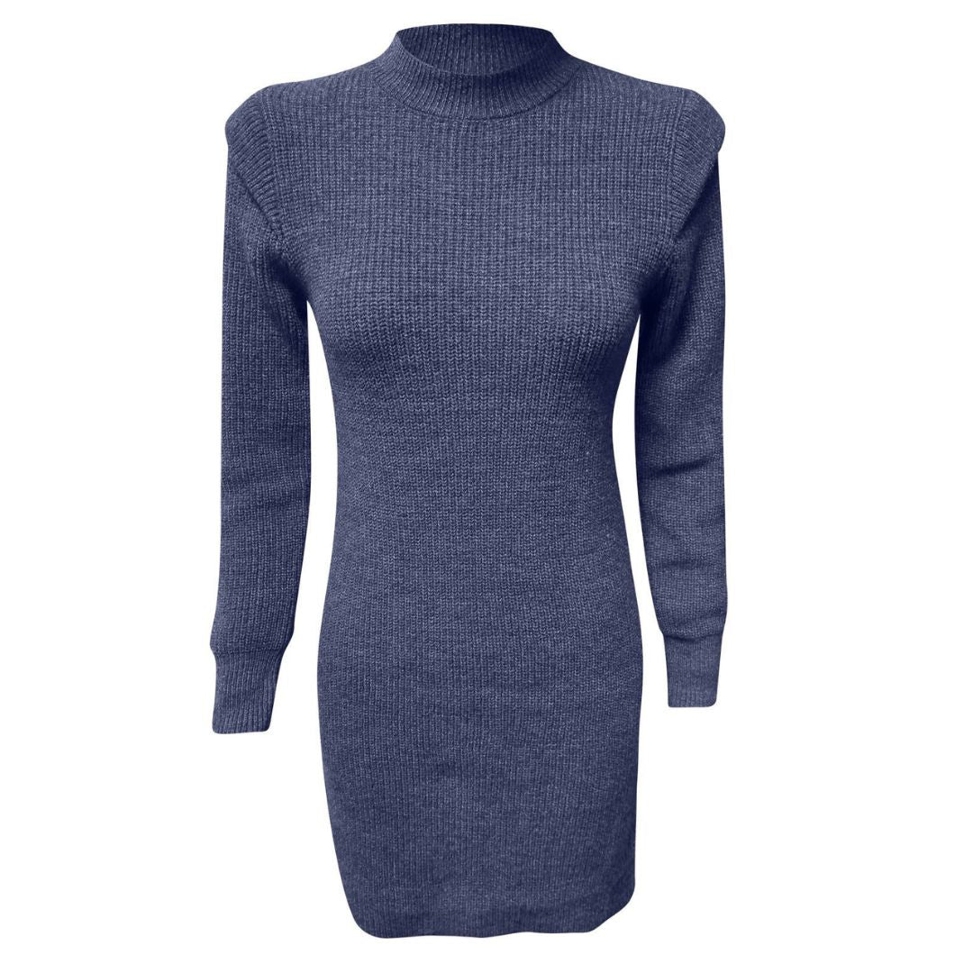 Damen Elegantes Langarm Kleid