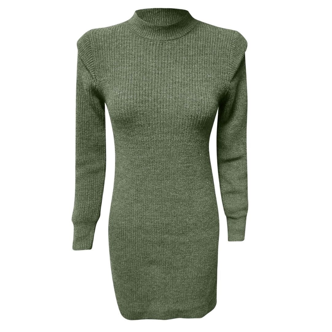 Damen Elegantes Langarm Kleid