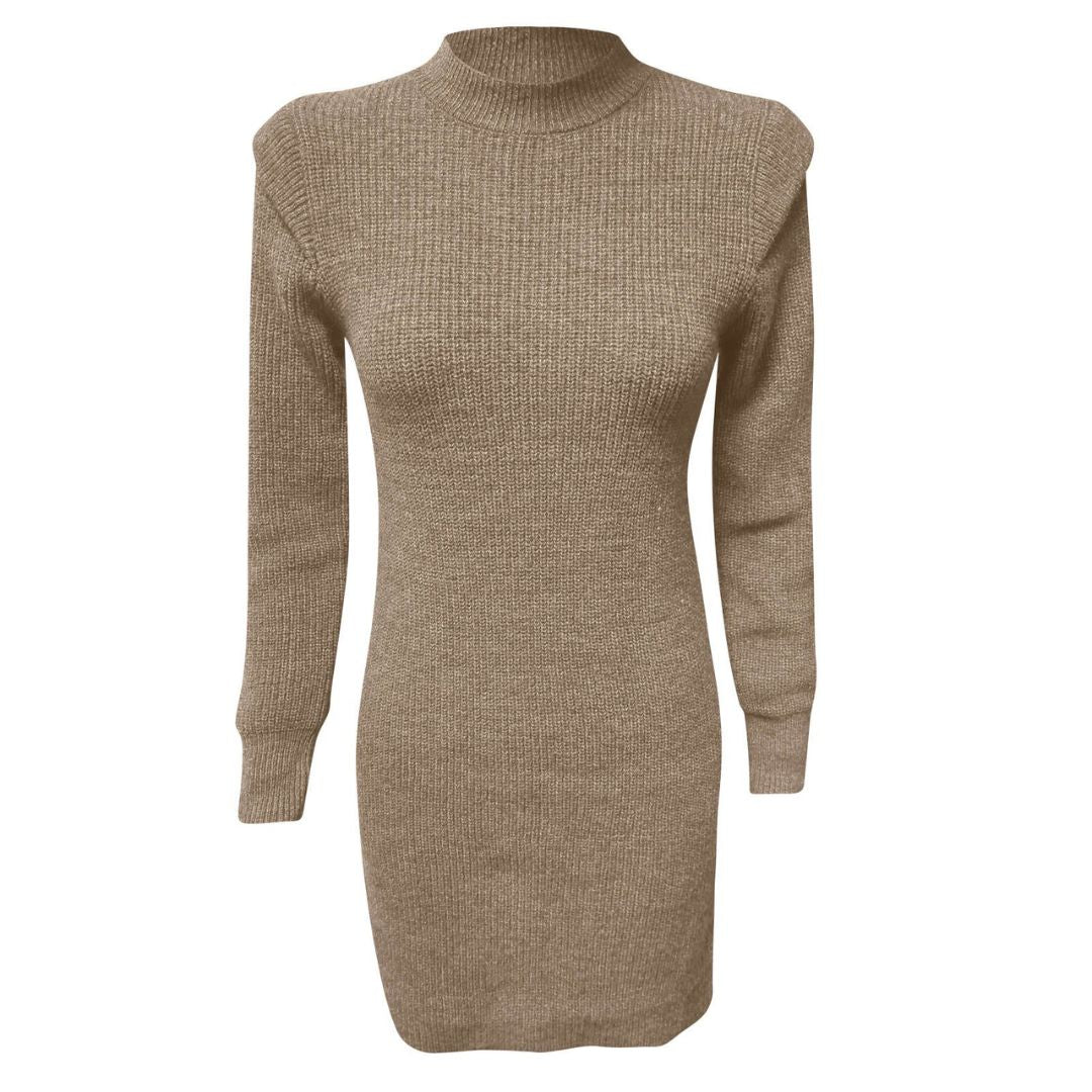 Damen Elegantes Langarm Kleid
