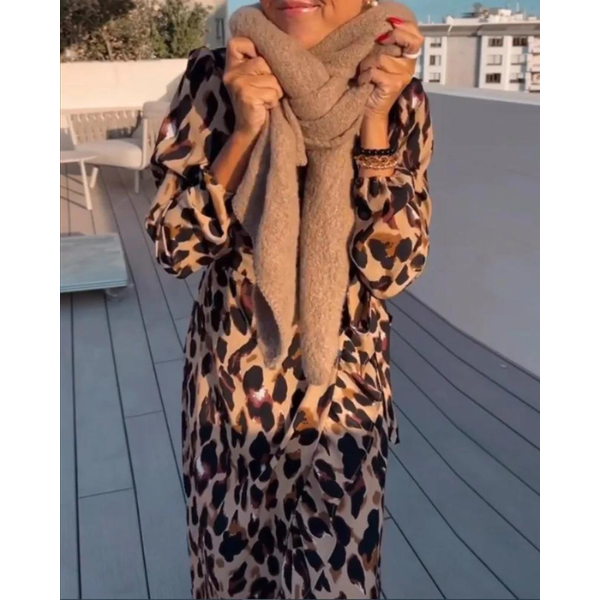 Merche Sommerkleid mit Leopardenmuster