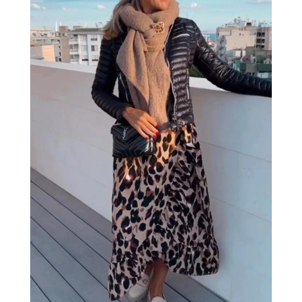 Merche Sommerkleid mit Leopardenmuster