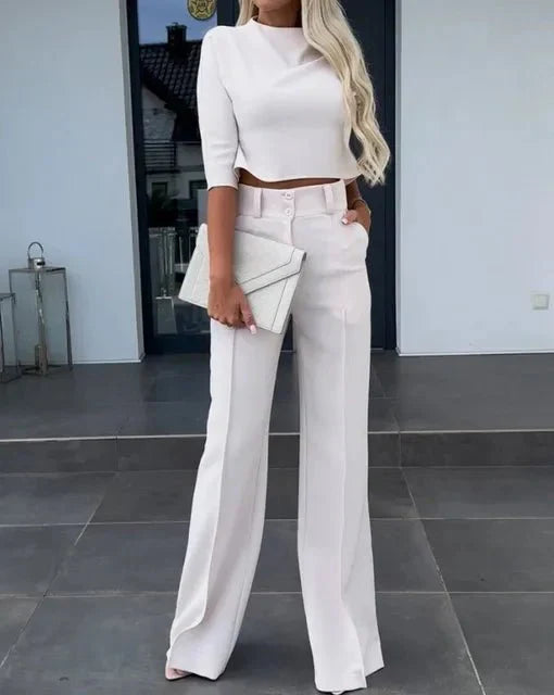 Merche | Elegantes Top Und Hosen Satz Für Frauen