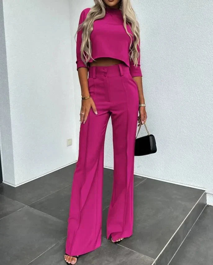 Merche | Elegantes Top Und Hosen Satz Für Frauen