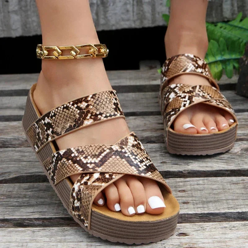WW | Weich Gepolsterte Sandalen Mit Fußbett