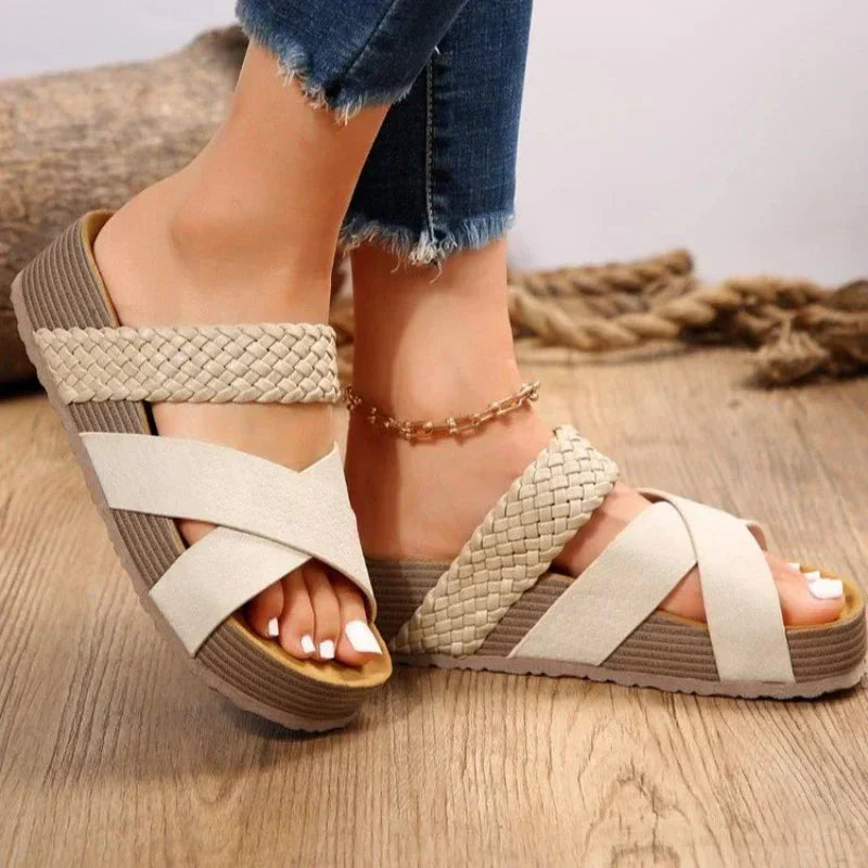 WW | Weich Gepolsterte Sandalen Mit Fußbett