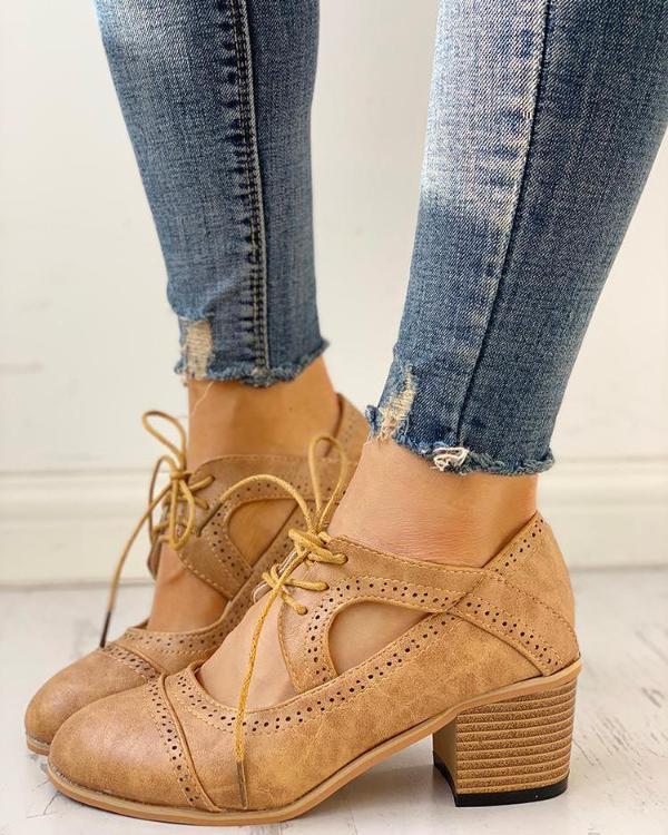 WW | Weinlese Schnürschuhe Mit Rutschfester Sohle Für Mehr Komfort