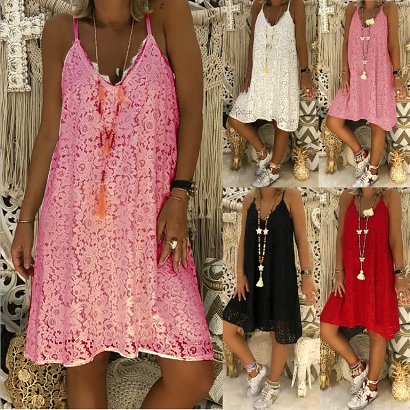 Attraktives Kleid mit V-Ausschnitt