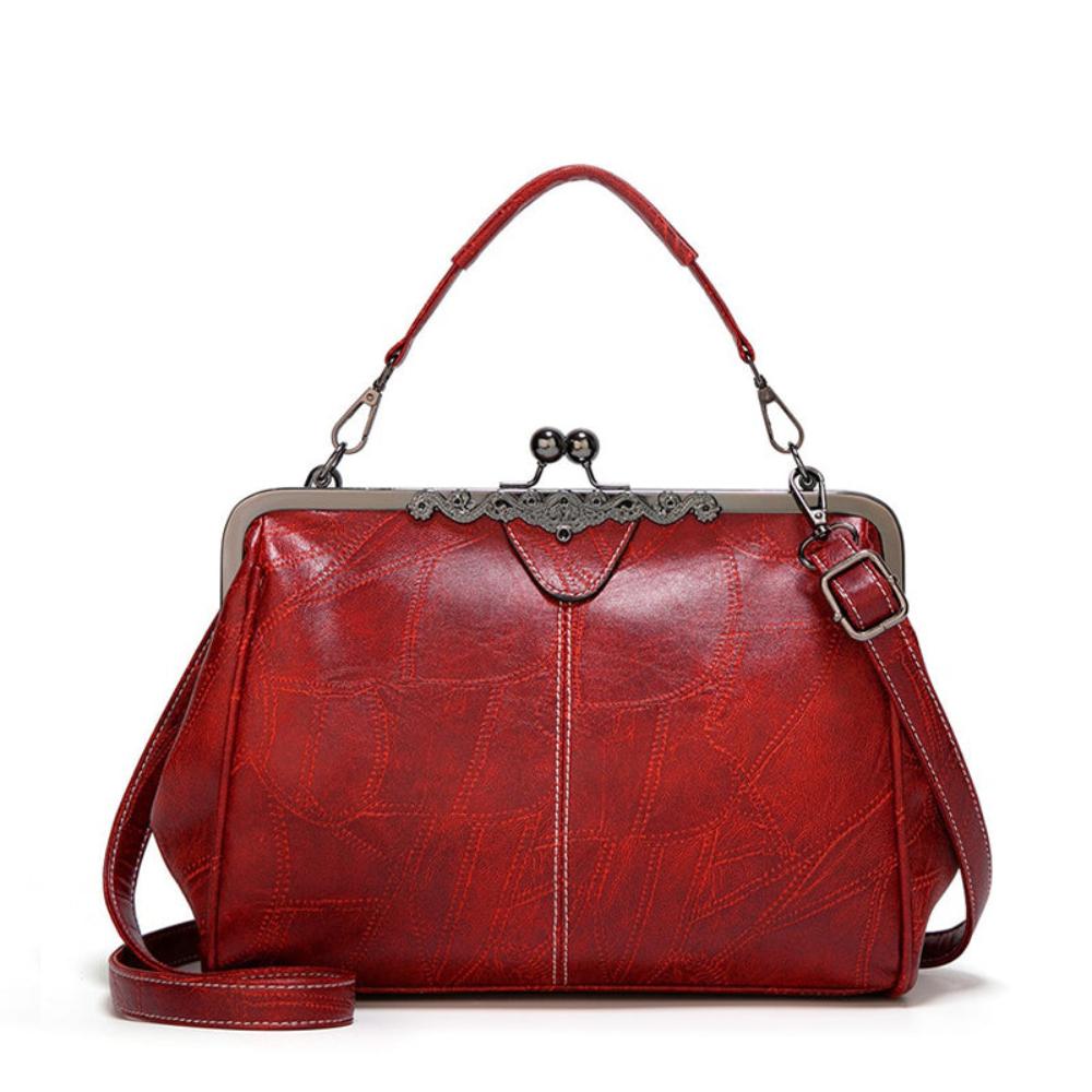 WW | Weinlese Handtasche Mit Klappverschluss