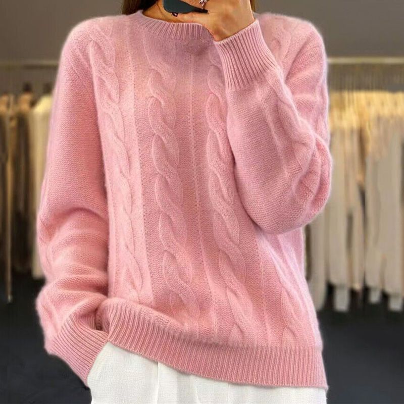 WW | Warmer Und Weicher Handgefertigter Strickpullover