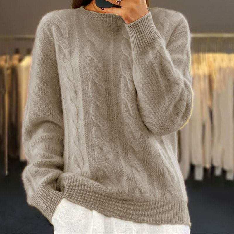WW | Warmer Und Weicher Handgefertigter Strickpullover