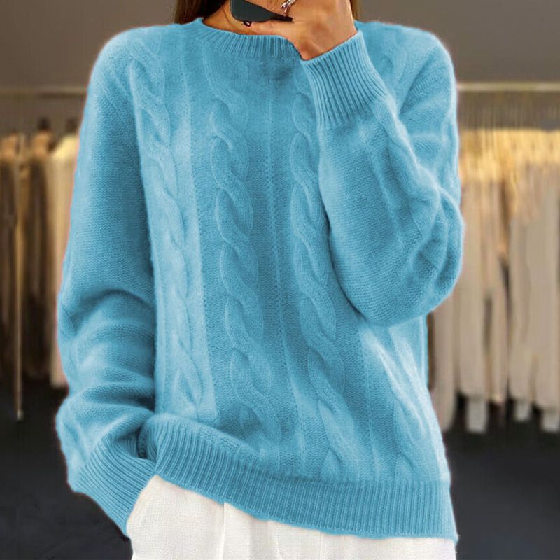 WW | Warmer Und Weicher Handgefertigter Strickpullover