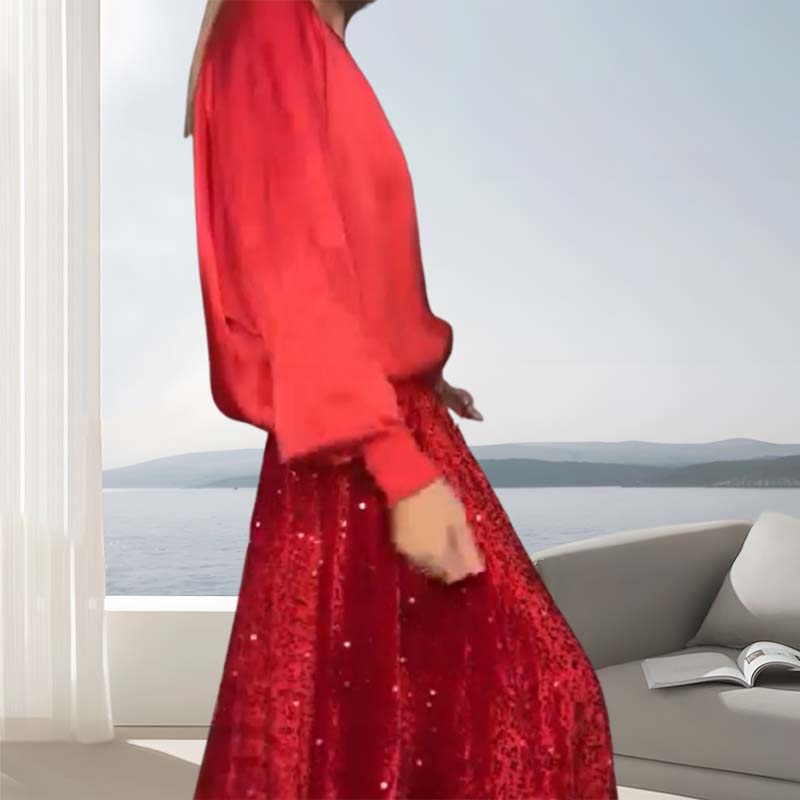 WW | Zweiteiliges Damen Ensemble Aus Mercerisierter Baumwolle