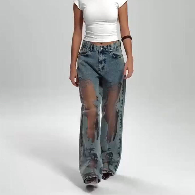 WW | Weinlese Patchwork Jeans