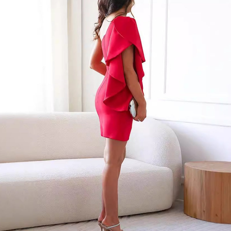 WW | Zeitloses Abendkleid Mit Verspielten Volants