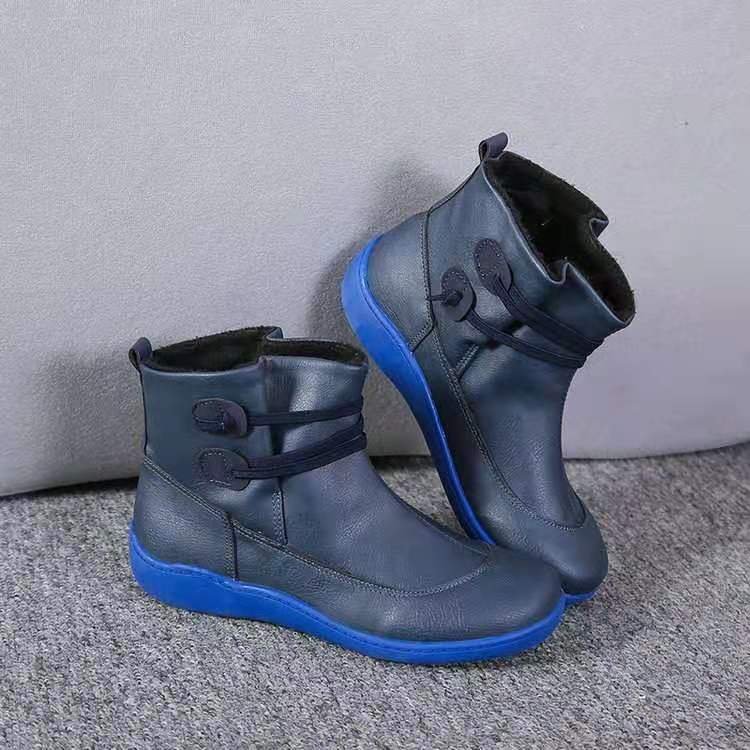 Damen Schneestiefel Wasserdicht Leder Orthopädische Schuhe