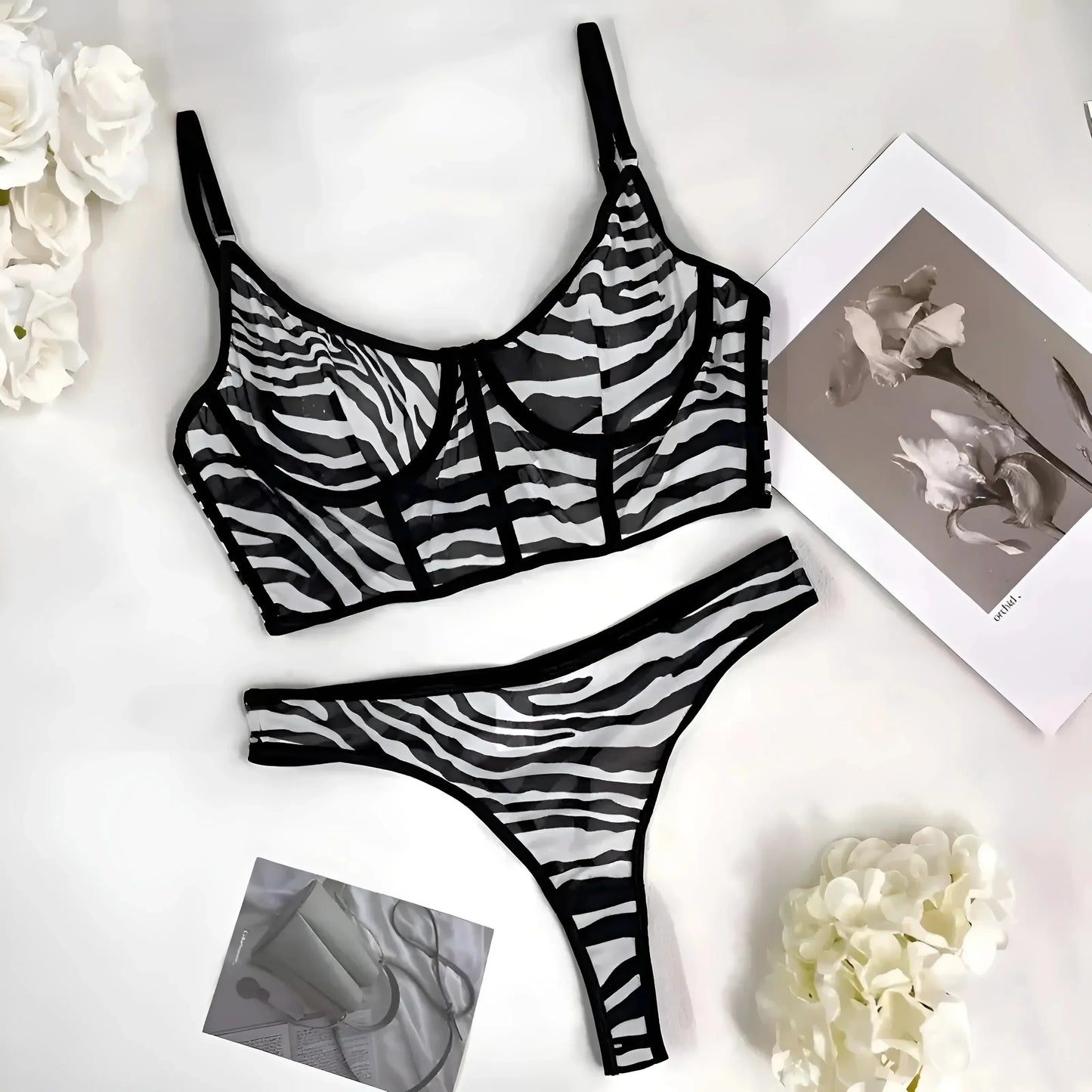 Zebra-Spitzen-BH-Set