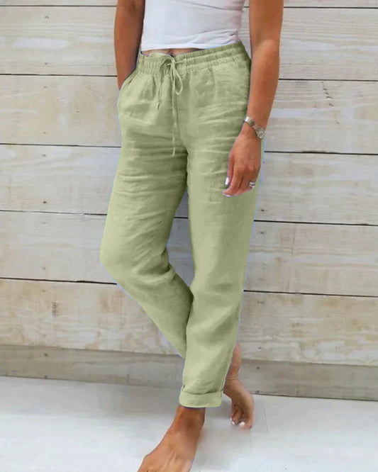 WW | Stilvolle Leinenhosen Für Damen