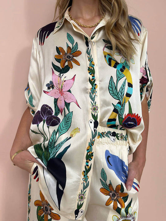 WW | Zweiteiliges Satz Mit Blumenmuster