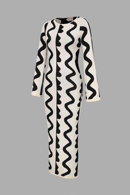 Gestricktes Maxikleid für Damen
