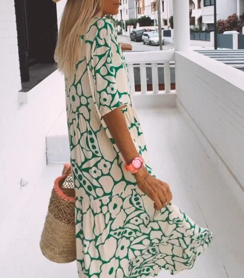 Merche Sommerkleid mit kurzen Ärmeln