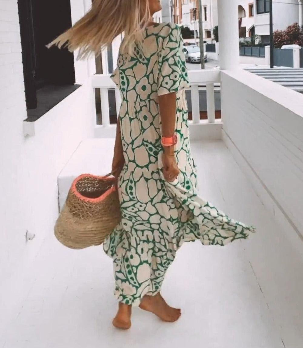 Merche Sommerkleid mit kurzen Ärmeln