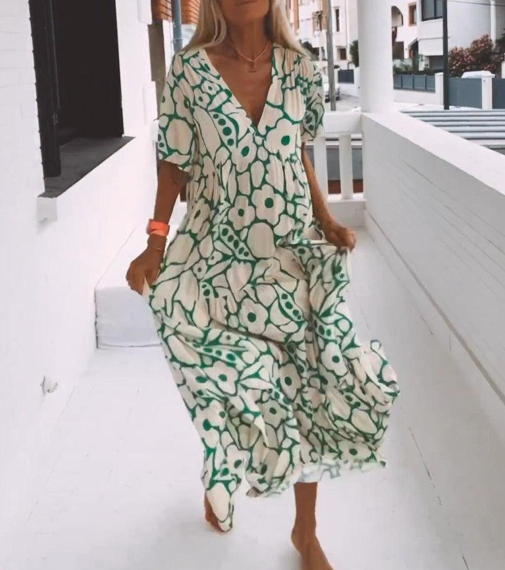 Merche Sommerkleid mit kurzen Ärmeln