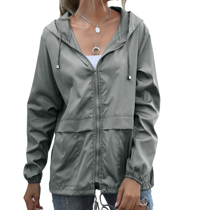 WW | Winddichte Sommerjacke Mit Kapuze