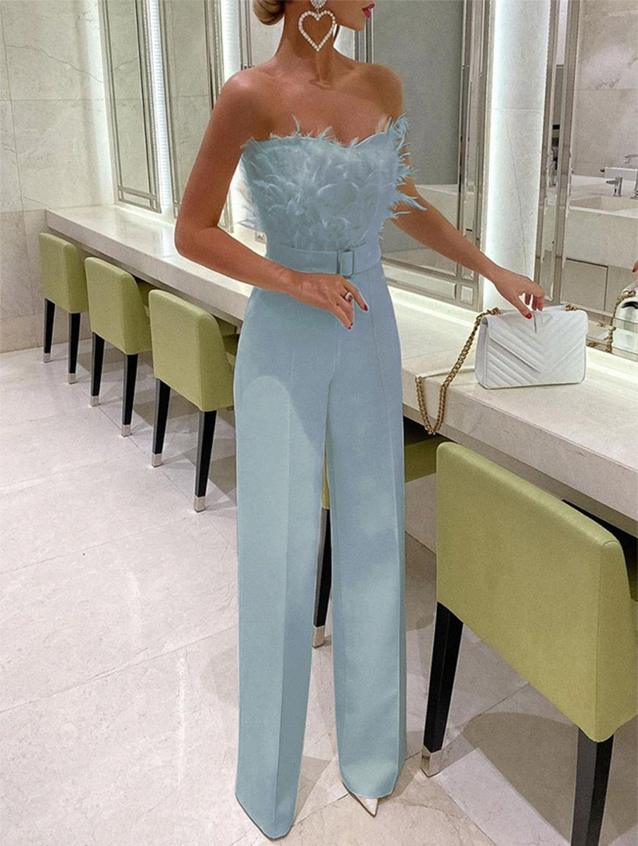 WW | Modischer Jumpsuit Mit Röhrenoberteil Und Ärmellosem Gestaltung