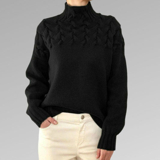 WW | Warmer Skandinavischer Strickpullover Für Damen