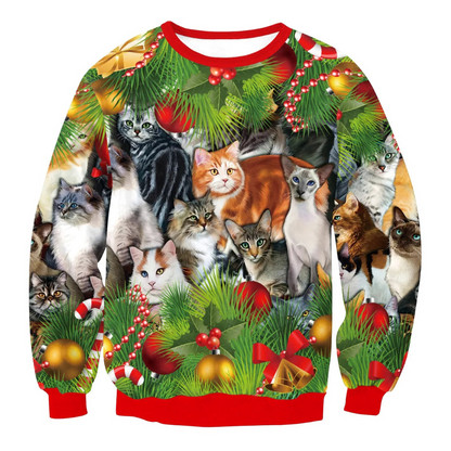 WW | Weihnachtspullover Lustiges Design, Unisex, Langarm Sweatshirt