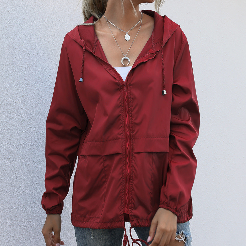 WW | Winddichte Sommerjacke Mit Kapuze