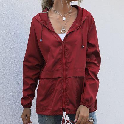 WW | Winddichte Sommerjacke Mit Kapuze