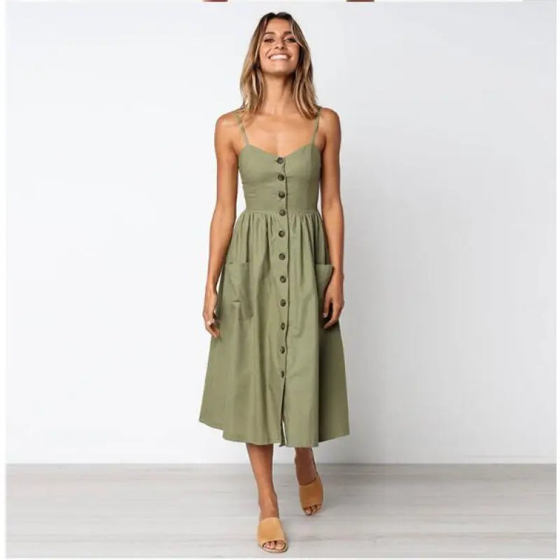 Maxikleid - weißer Denim