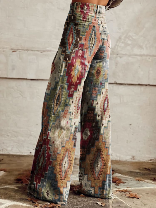 WW | Weinlese Boho Baggy Hosen Für Frauen