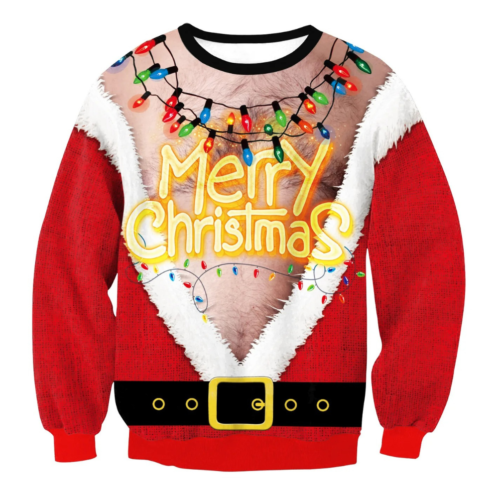 WW | Weihnachtspullover Lustiges Design, Unisex, Langarm Sweatshirt