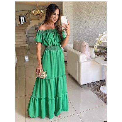 Merche Sommerkleid mit elastischem Stoff im Party-Stil