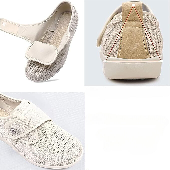 Nanccy Plus Größe Weit Diabetiker für geschwollene Füße Breite Schuhe