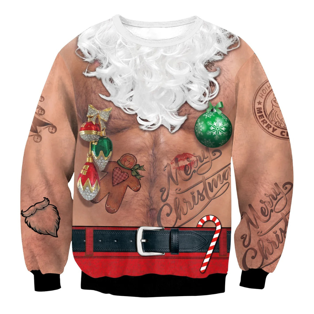 WW | Weihnachtspullover Lustiges Design, Unisex, Langarm Sweatshirt