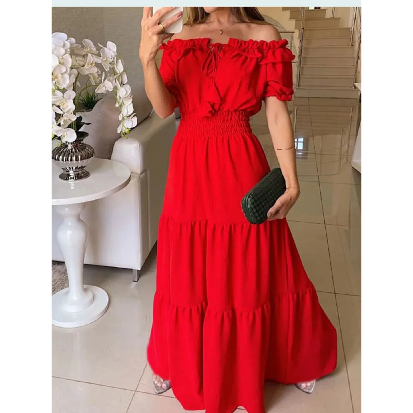 Merche Sommerkleid mit elastischem Stoff im Party-Stil