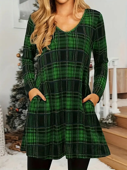 Damen Einfaches Kleid
