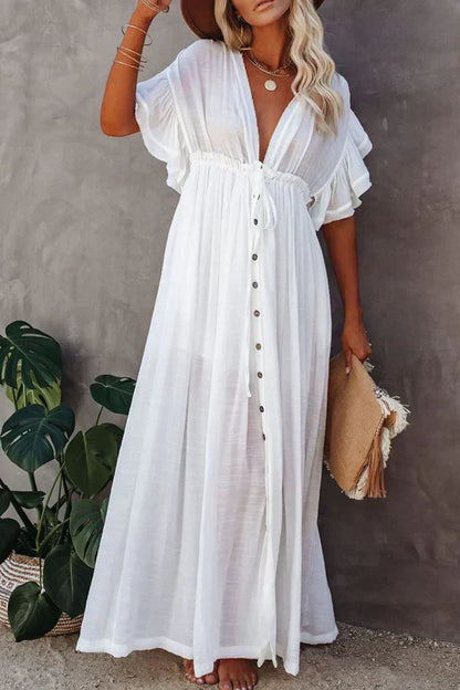 Damen Langes Maxi Kleid