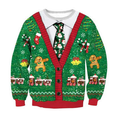 WW | Weihnachtspullover Lustiges Design, Unisex, Langarm Sweatshirt