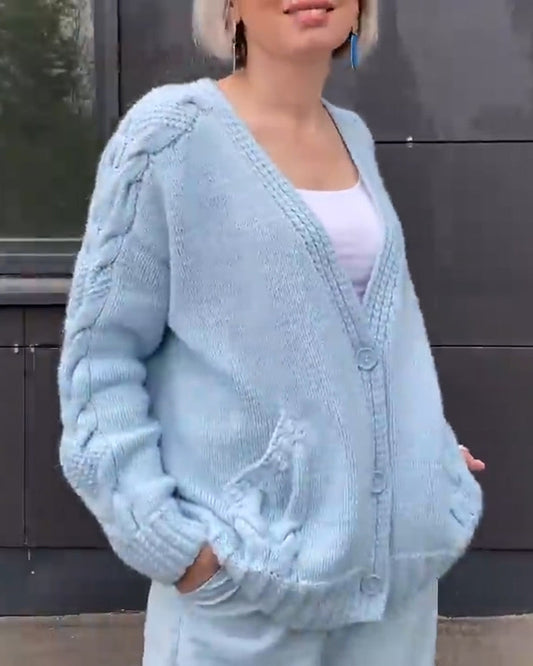 WW | Warmer Damen Strickjacke Aus Strick