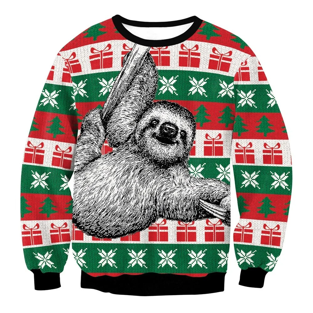 WW | Weihnachtspullover Lustiges Design, Unisex, Langarm Sweatshirt