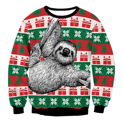 WW | Weihnachtspullover Lustiges Design, Unisex, Langarm Sweatshirt
