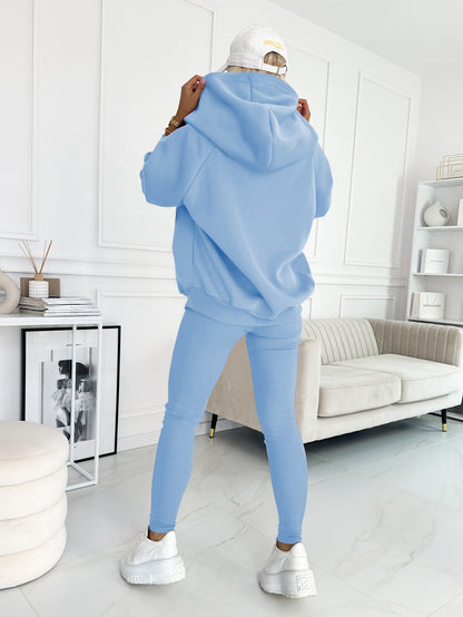 Merche Entspannter und gemütlicher Sweatshirt-Anzug mit Kapuze